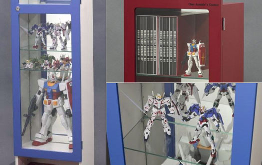 (171)ガンダム シャア専用 コレクションケース ディスプレイ シャア専用コレクションケース【書斎家具通販】