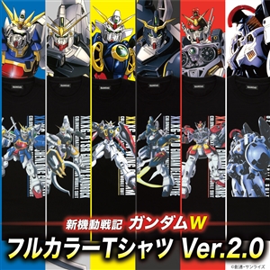 バンコレ 新機動戦記ガンダムw フルカラーtシャツ Ver 2 0 本日11時より予約開始 Gundam Info