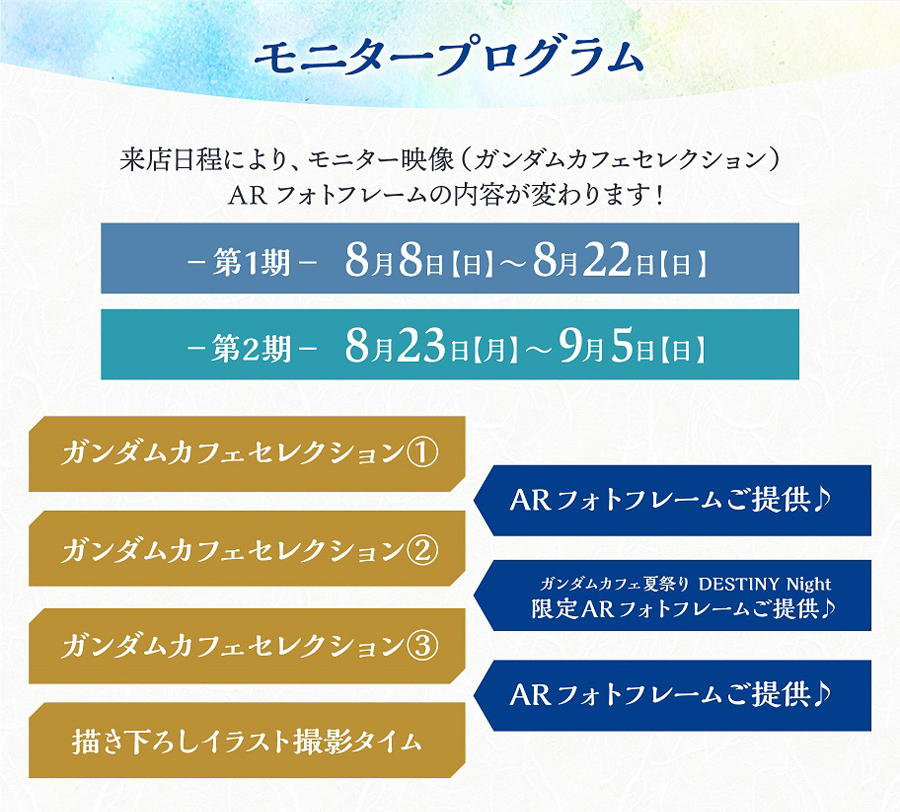 ガンダムカフェTOKYO＆ガンダムスクエア「ガンダムカフェ夏祭り