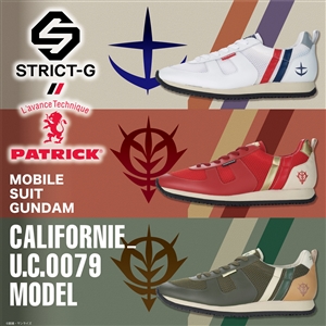 STRICT-G×PATRICK「『機動戦士ガンダム』コラボスニーカー」3種、4月30