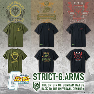 STRICT-G.ARMS「『機動戦士ガンダム』ノーズアートTシャツコレクション