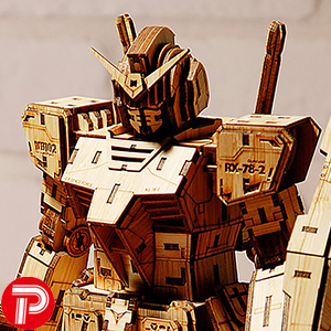 竹製素材で全高約270mmの超精密クラフトパズル！「Bamboo Art wa-gu-mi