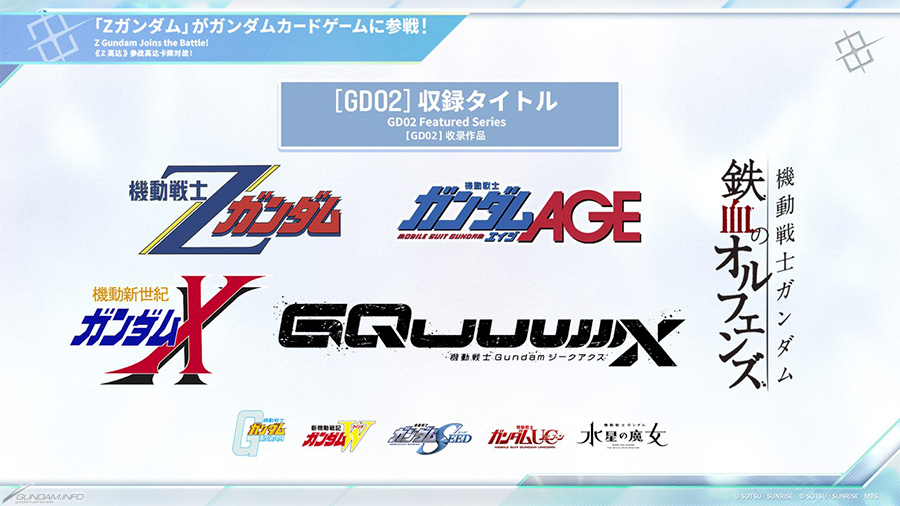 機動戦士Ζガンダム』参戦決定！「ガンダムカードゲーム」最新情報が