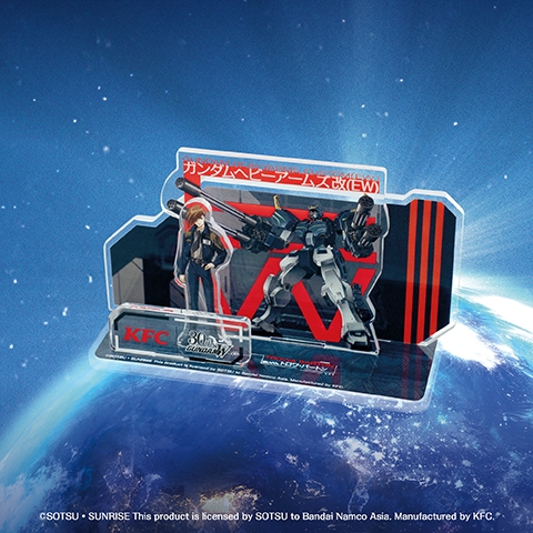 【海外限定】ガンダムウイング Waltz ケンタッキーコラボ アクスタ 香港KFC×『新機動戦記ガンダムW』コラボキャンペーンが7月3日より開催