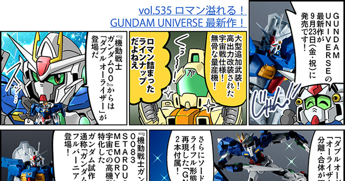 森本がーにゃのSDガンダムいんふぉ vol.535「ロマンあふれる！『GUNDAM 